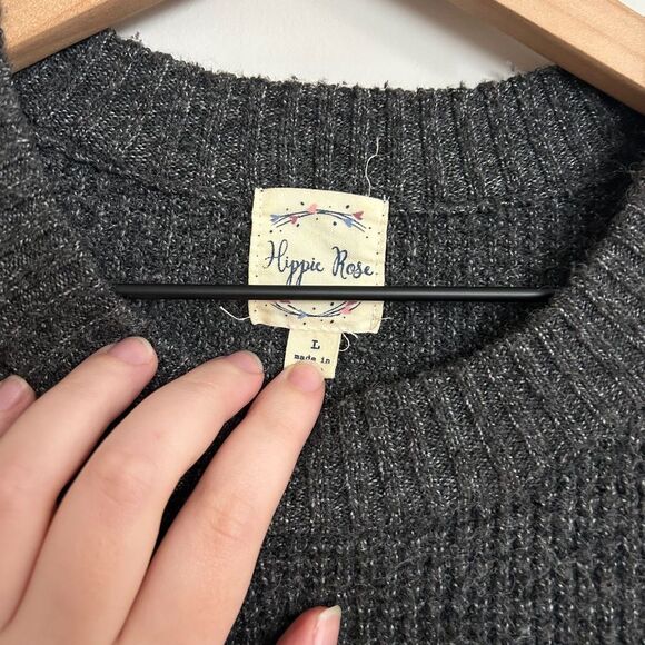 Hippie Rose Striped Crew Neck Sweater - Picture 2 of 7